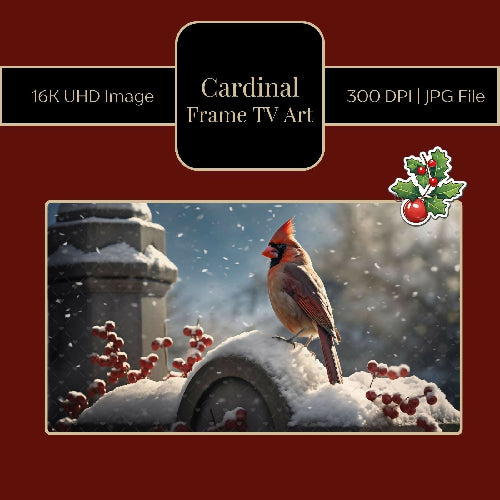 Cardinal Bird AI TV Etsy